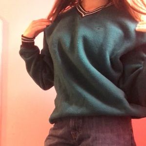 Vintage Champion 90’s Logo Pull-over Fleece Teal